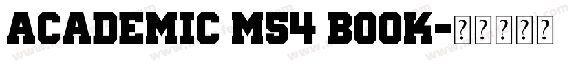 Academic M54 Book字体转换